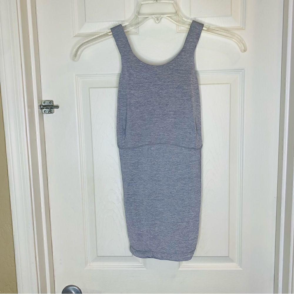 Lululemon Active Strength Tank Heathered Gray/Black Size 12